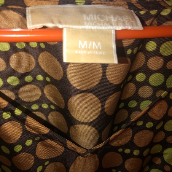 Vintage y2k Michael Kors V neck silky  top - Picture 2 of 5